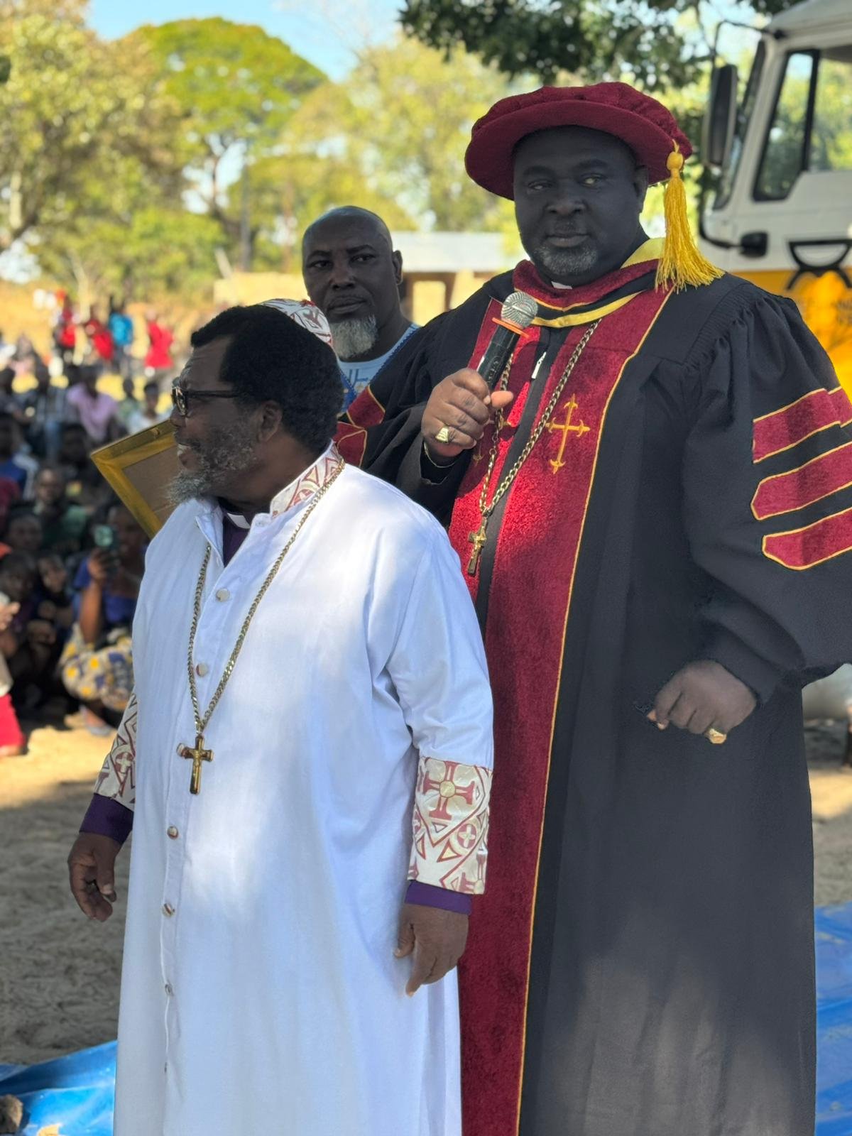 Officiating clergy at the coronation ceremony